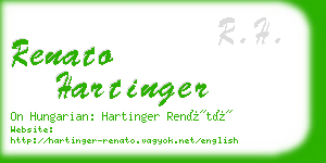 renato hartinger business card